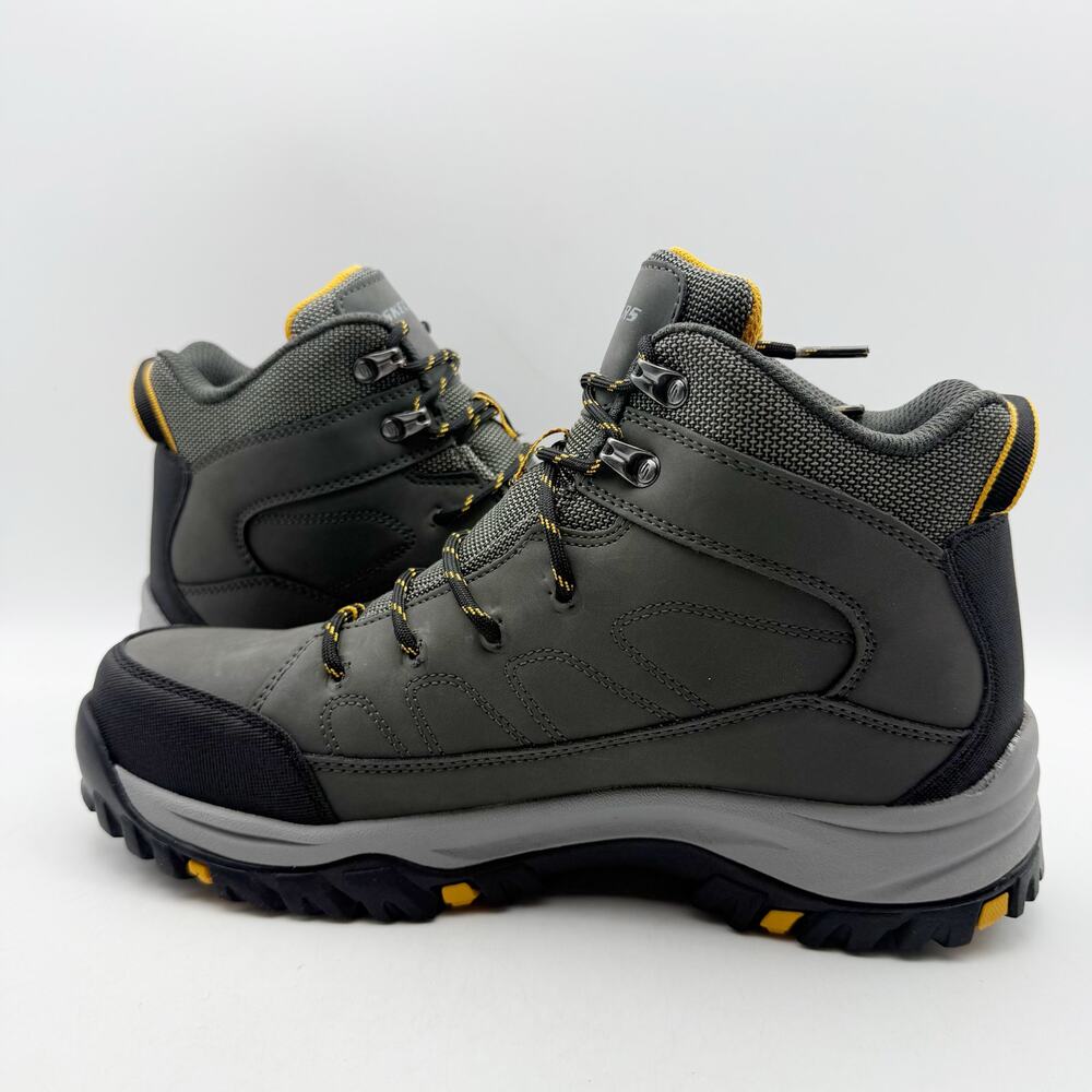 Skechers Mens Relment Daggett Hiking Boots US 9 Grey Water Repellent NIB - Picture 7 of 13